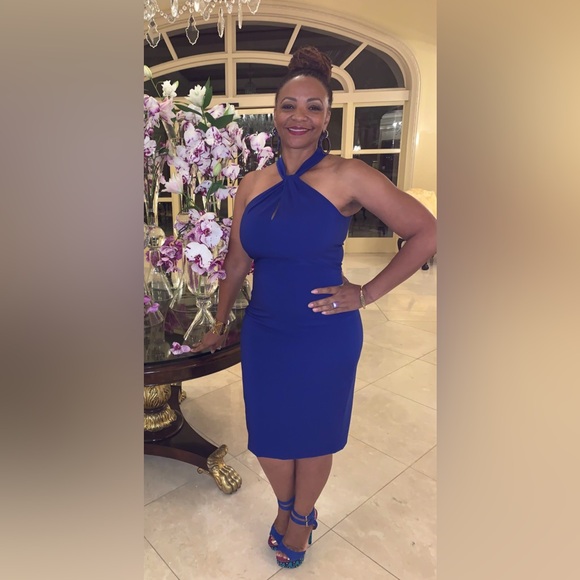 Just…Taylor Royal Blue Dress size 8 - Picture 1 of 5